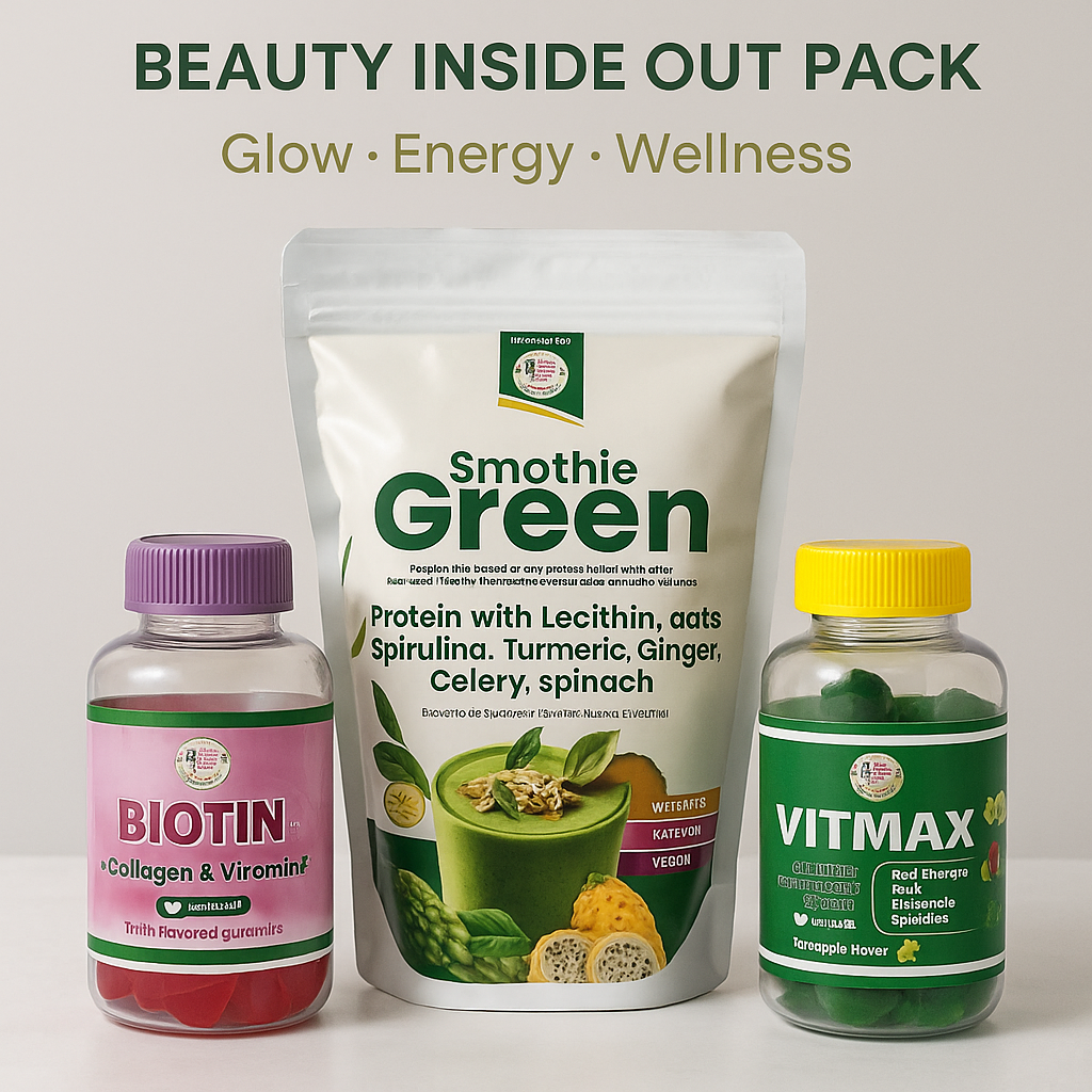 Beauty Inside Out Pack – Hair, Skin & Gut Health